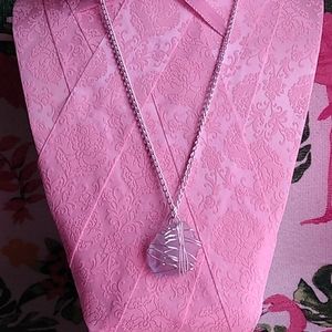 3D Purple tornado 🌪️ sea glass necklace